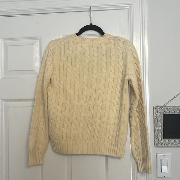 Tommy Hilfiger cream cable knit sweater - Picture 2 of 5